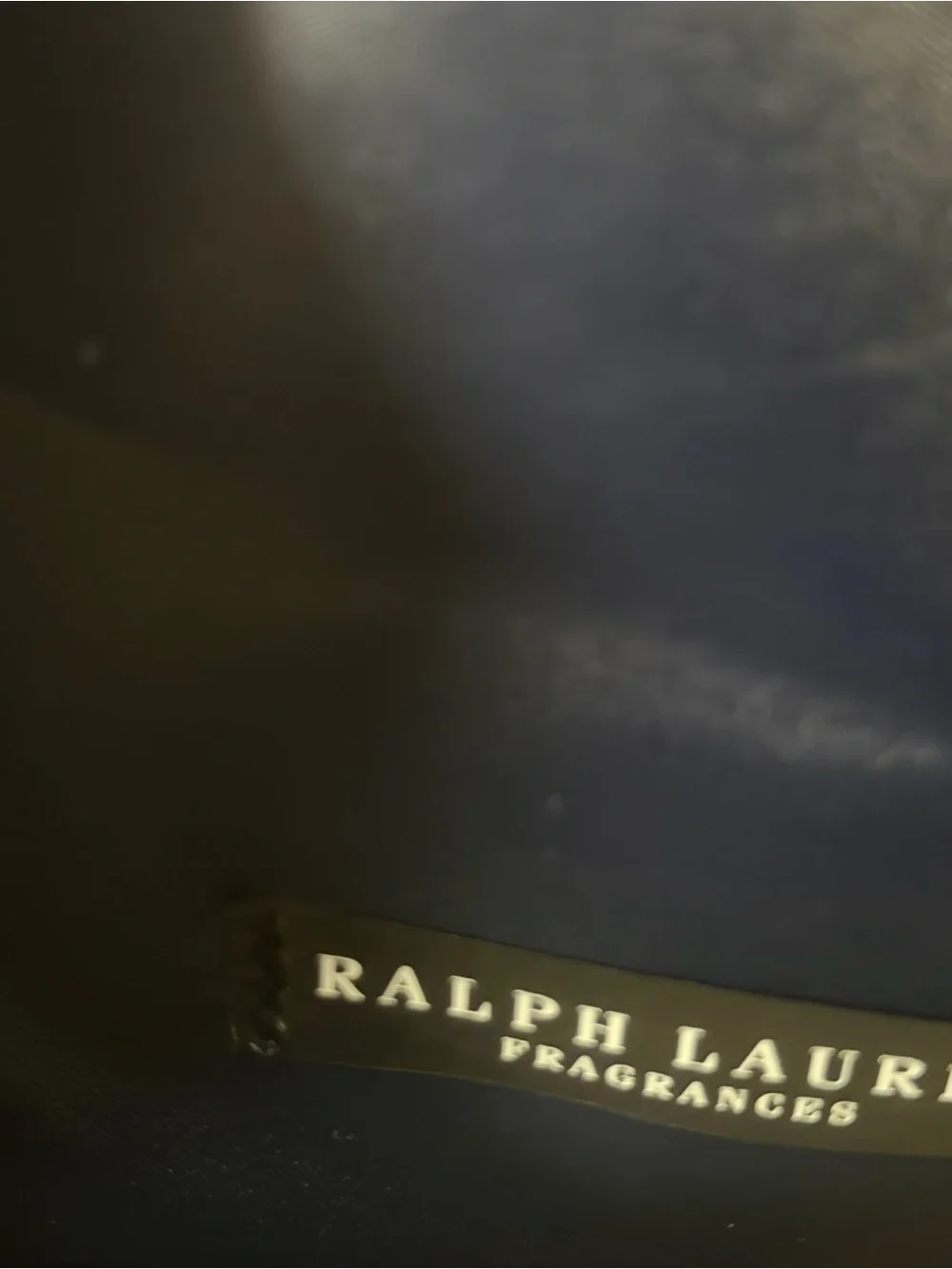 Classic !Ralph Lauren Navy and White Polo Large Vegan Leather Duffel Bag